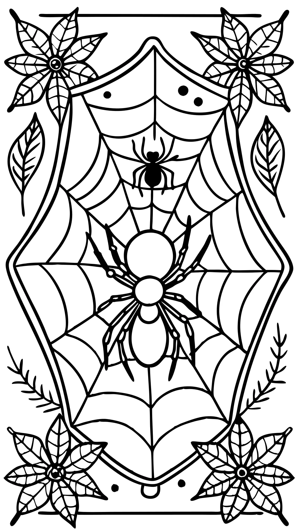 black widow spider coloring pages